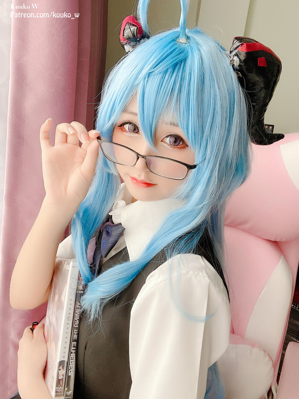 Kuuko W-No.046-Ganyu Pure Seifuku-在线看 第2张