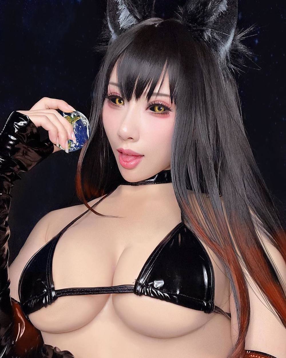 雨波_HaneAme-No.004-Black cat-在线看 第1张