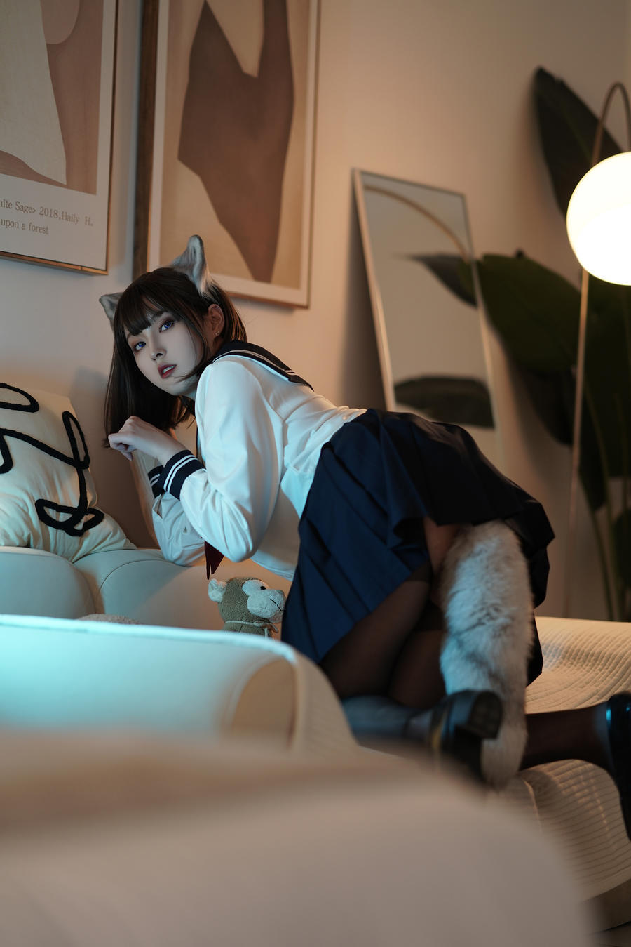 Natsuko_夏夏子-No.003-大尾巴猫-在线看 第3张
