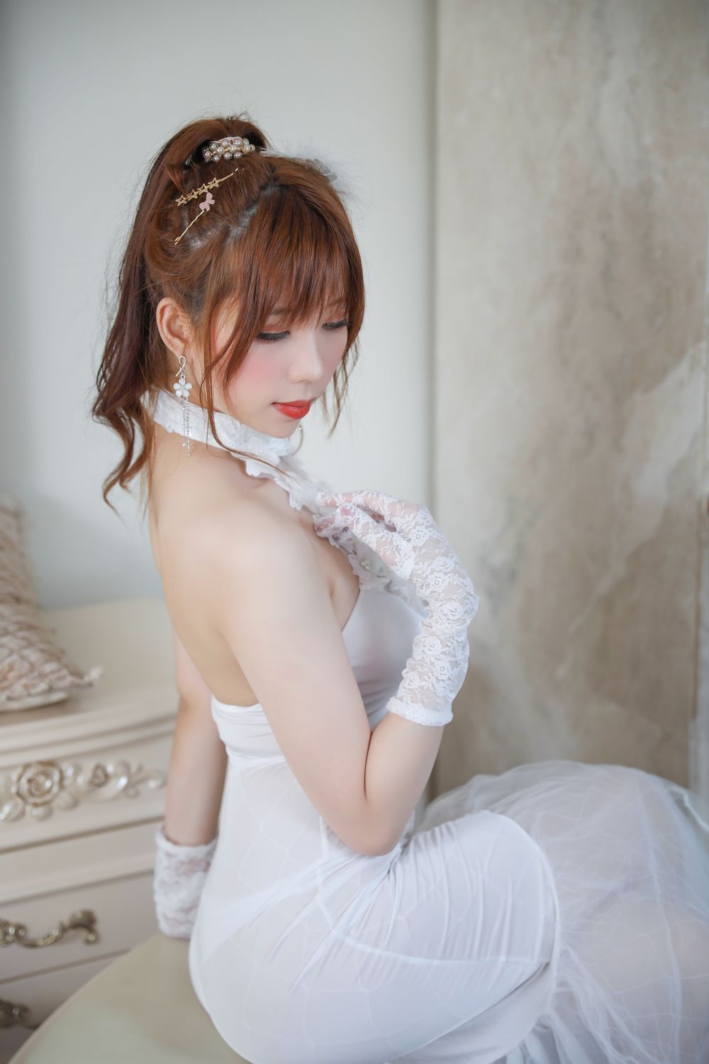 鹿野希-No.018-Vol.12 白礼服-在线看 第3张