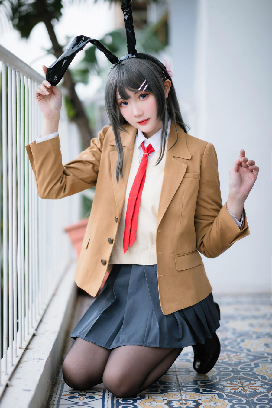 瓜希酱-No.088–樱岛麻衣 校服-在线看 第3张