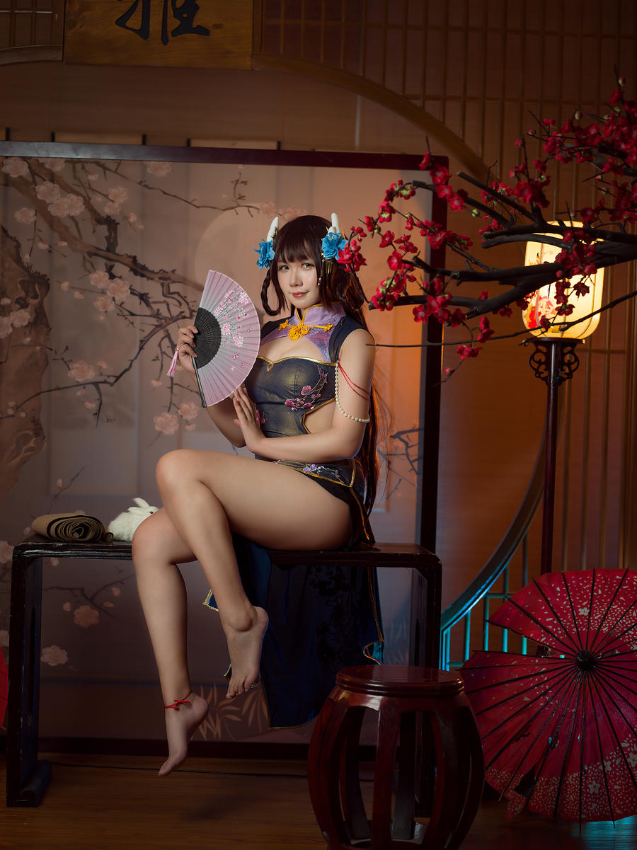 麻花麻花酱-No.095 – 比睿旗袍+泳装-在线看 第2张