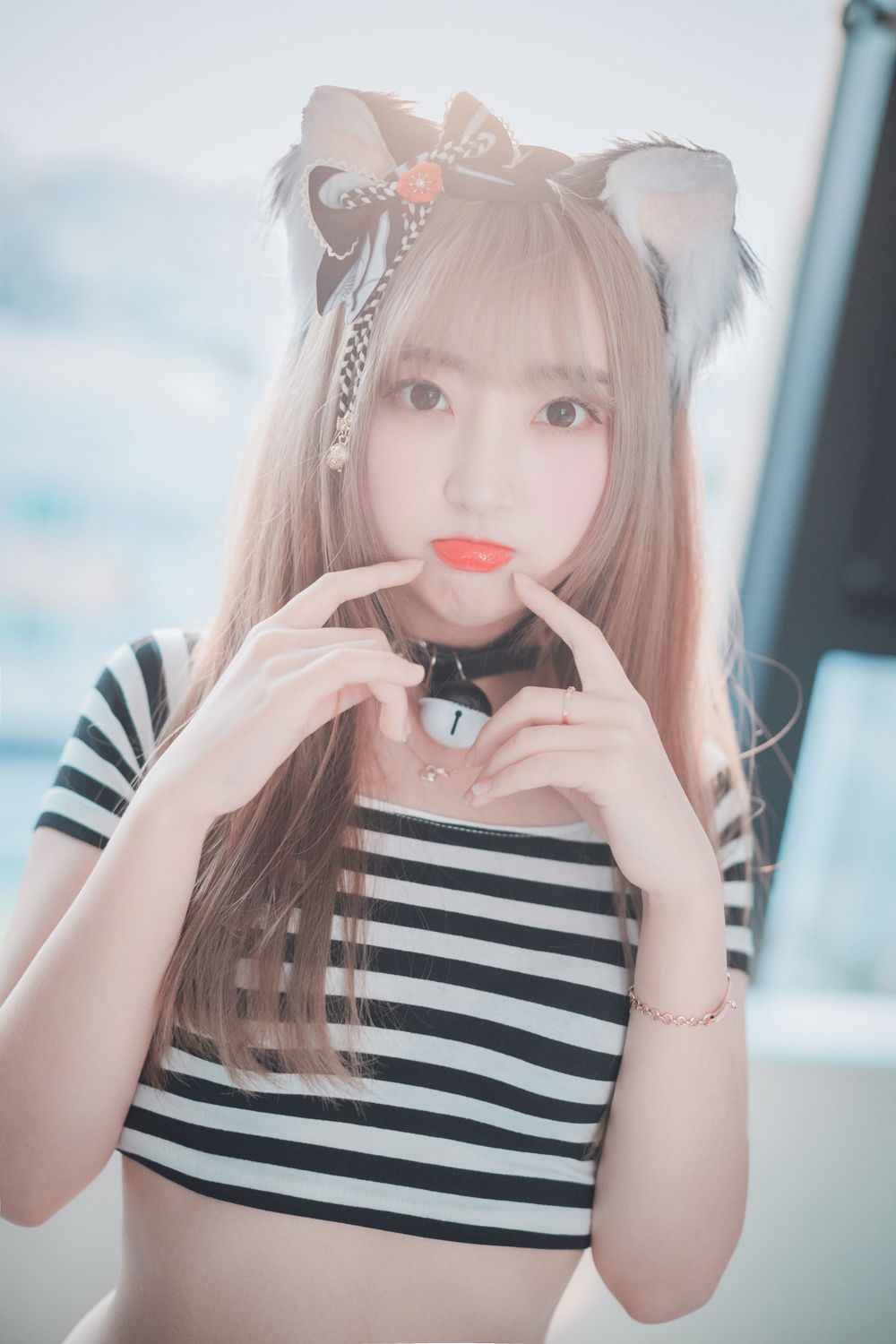 HaNari(하나리)-No.001-[DJAWA] Catgirl in Stripes-在线看 第3张