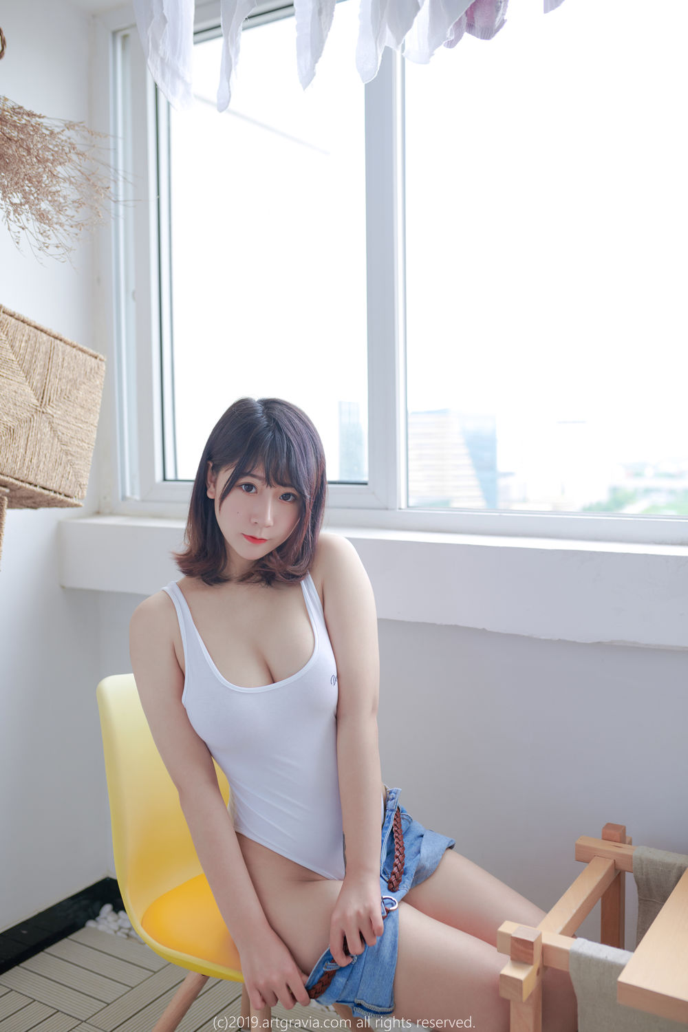 猫九酱Sakura-No.034-高叉连体衣&小短裙-在线看 第2张