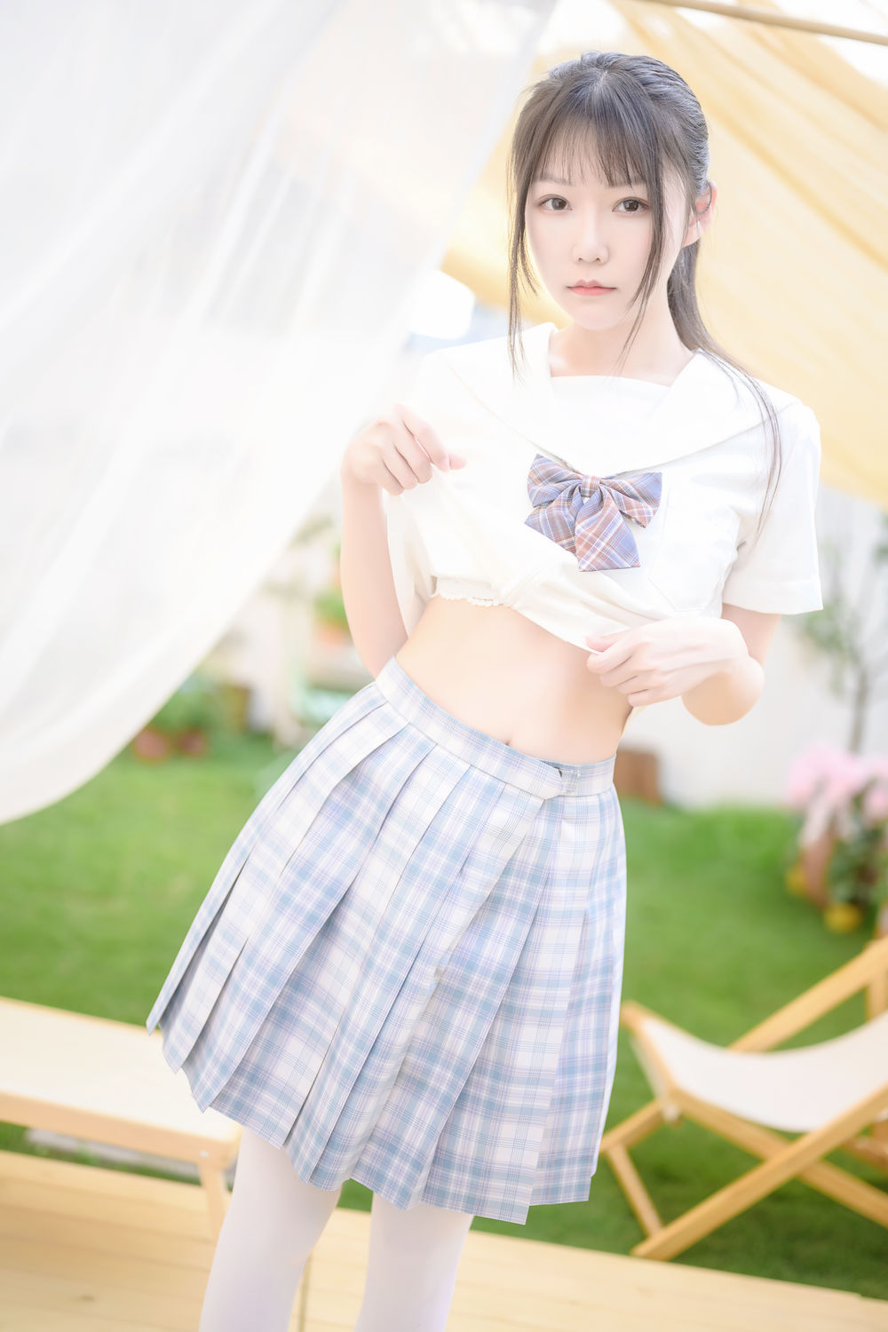 香草喵露露-No.009-阳光庭院制服-在线看 第3张