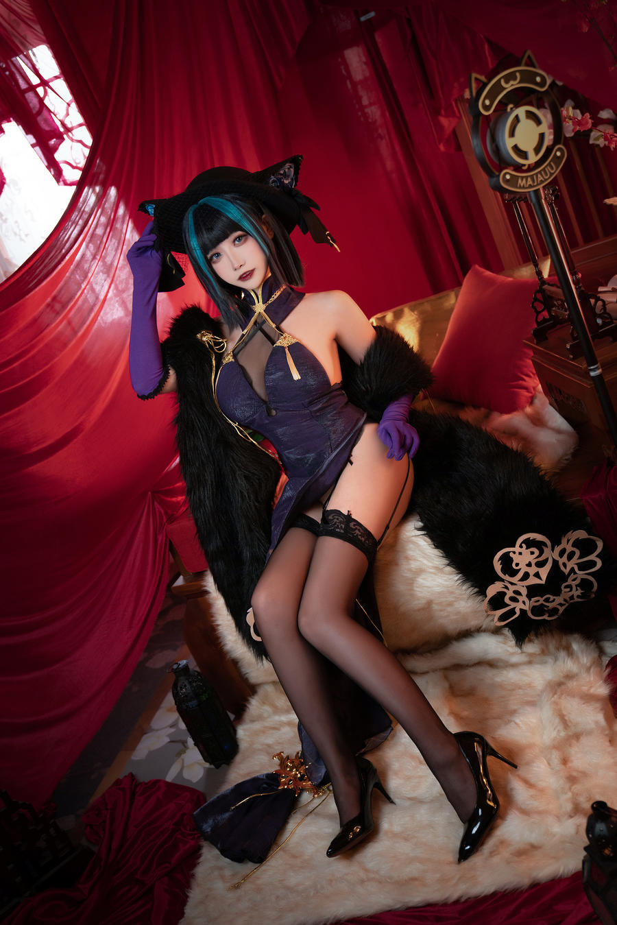 momoko葵葵-No.037–碧蓝航线柴郡 音乐绚烂CaitSith-在线看 第1张