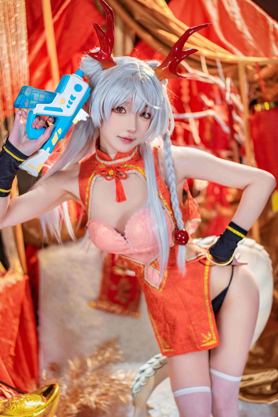 阿包也是兔娘-No.084–新春贺图 龙妹-在线看 第2张
