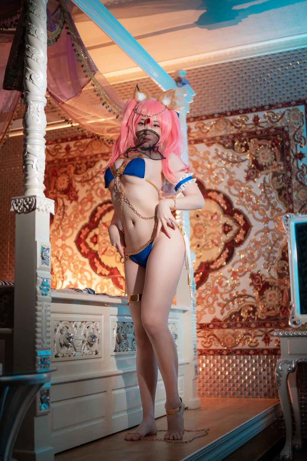 Bambi(밤비)-No.076-[CreamSoda]-Cosplay Tamamo + Kama (FGO)-在线看 第2张