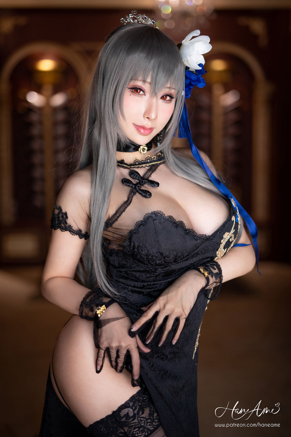 雨波_HaneAme-No.108-AzurLane Saint.Louis 路易九世旗袍-在线看 第3张
