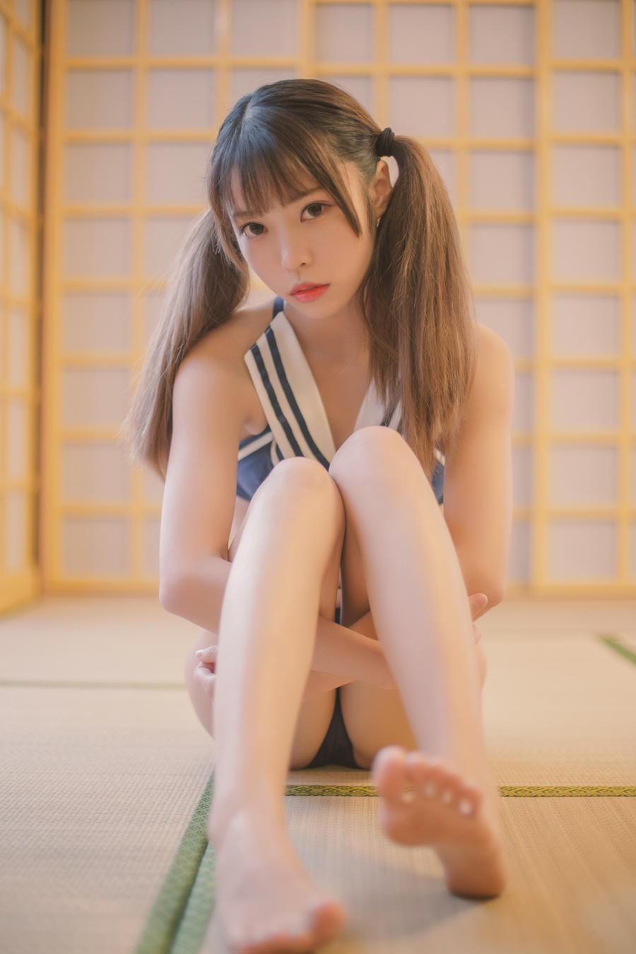 白易子教主-No.029-蓝白泳装-在线看 第2张