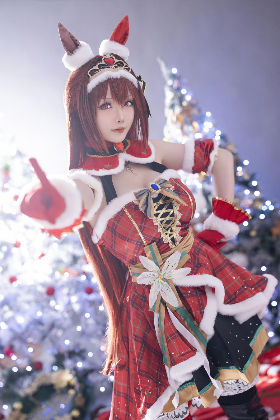 星之迟迟-No.208–2023年12月计划A 赛马娘 大和赤骥 圣诞衣装-在线看 第1张