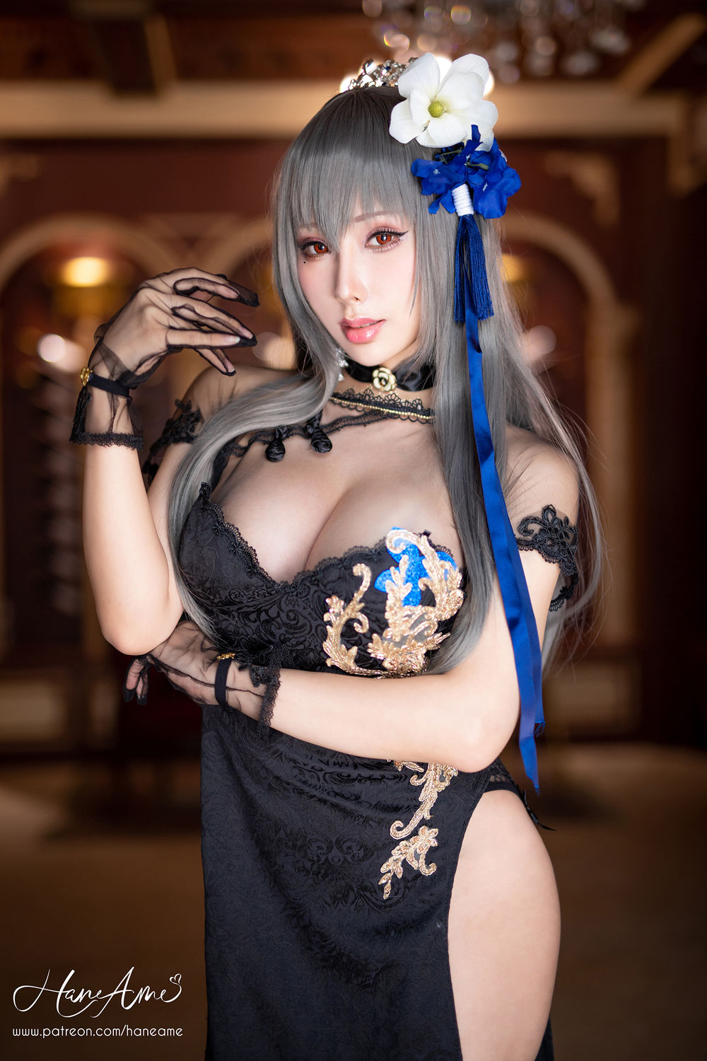 雨波_HaneAme-No.108-AzurLane Saint.Louis 路易九世旗袍-在线看 第2张