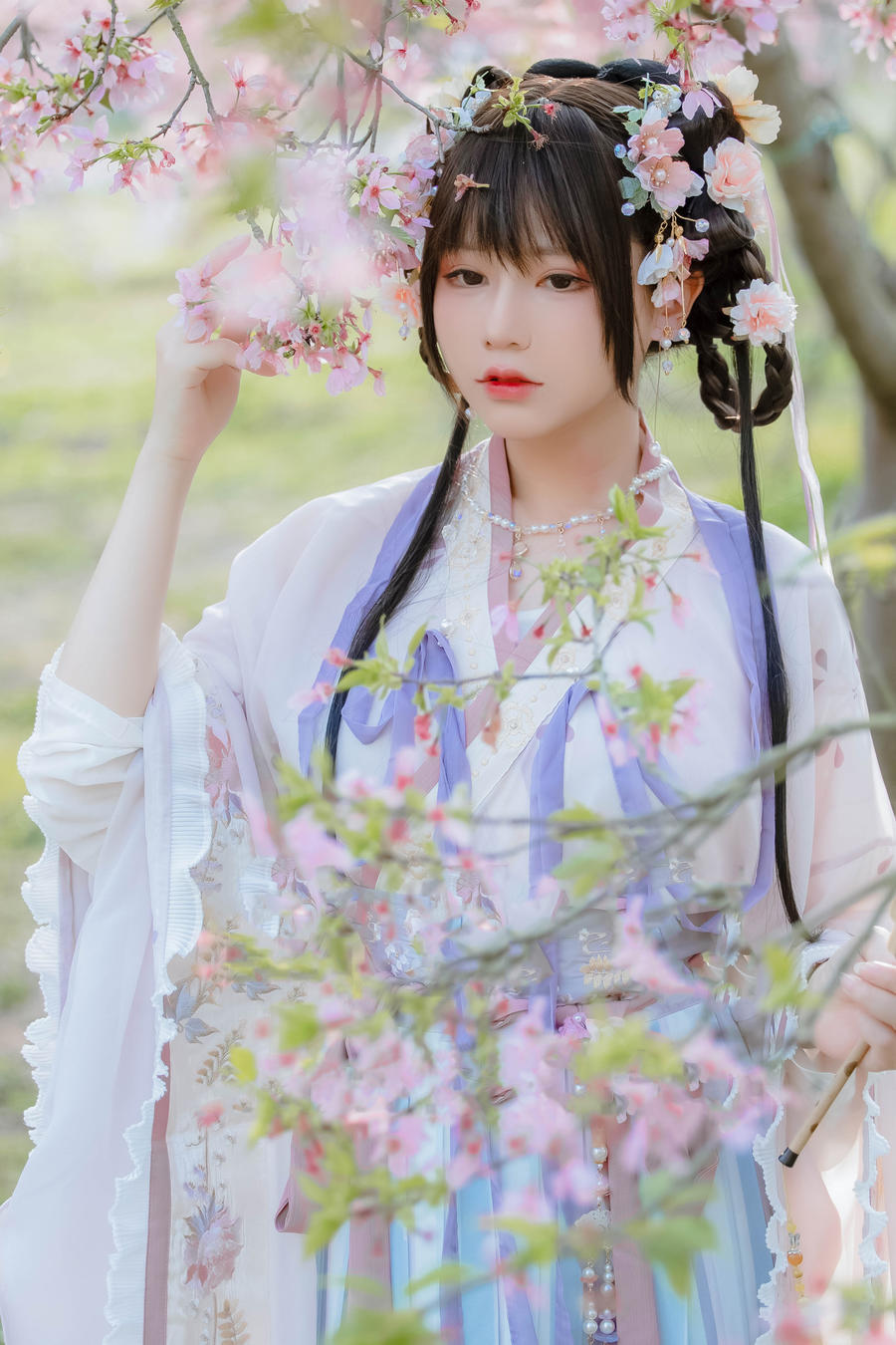 Nyako喵子-No.043-樱花汉服 花神祈愿-在线看 第3张