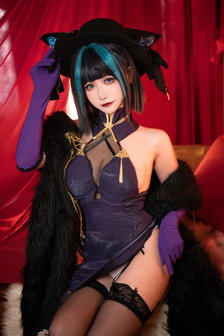 momoko葵葵-No.037–碧蓝航线柴郡 音乐绚烂CaitSith-在线看 第2张