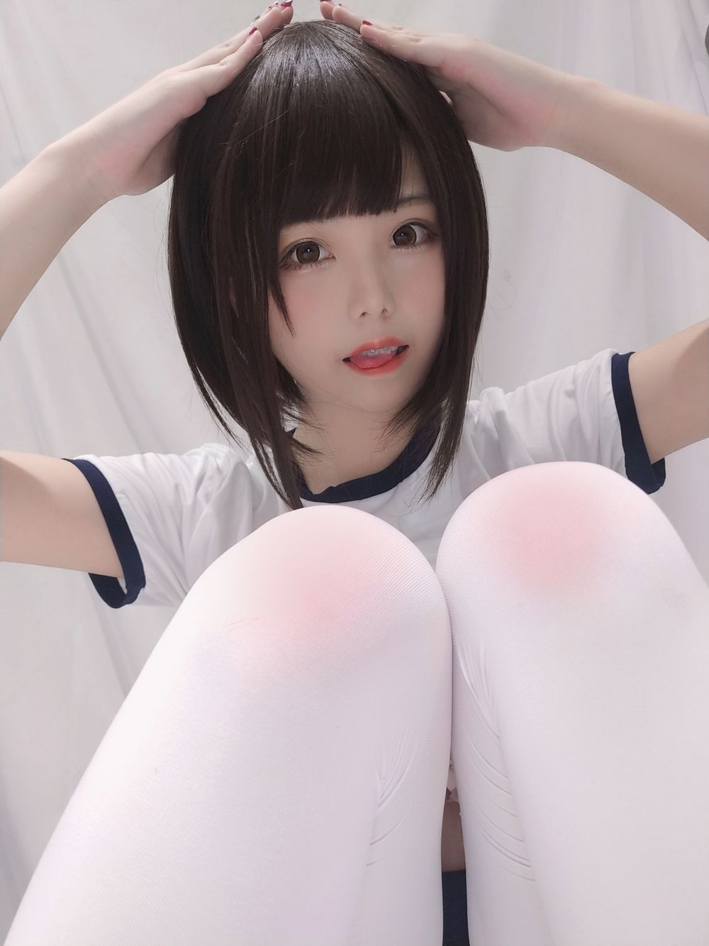 蜜汁猫裘-No.034-白色体操服-在线看 第3张