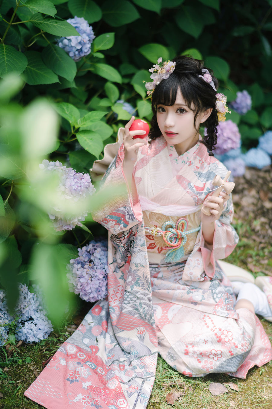 花柒Hana-No.009-绣球花和服-在线看 第3张