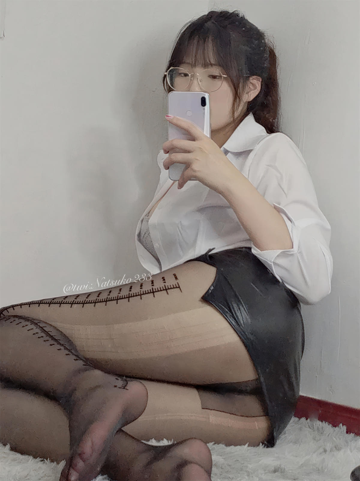 Natsuko_夏夏子-No.024–刻度尺OL-在线看 第3张