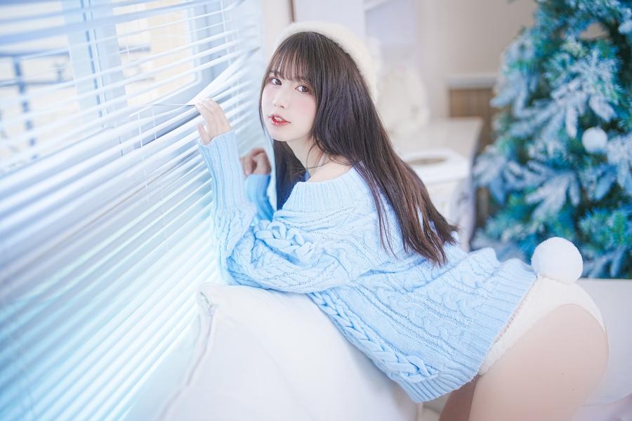 Tina很妖孽呀-No.026 – 蓝色秋冬毛衣-在线看 第3张
