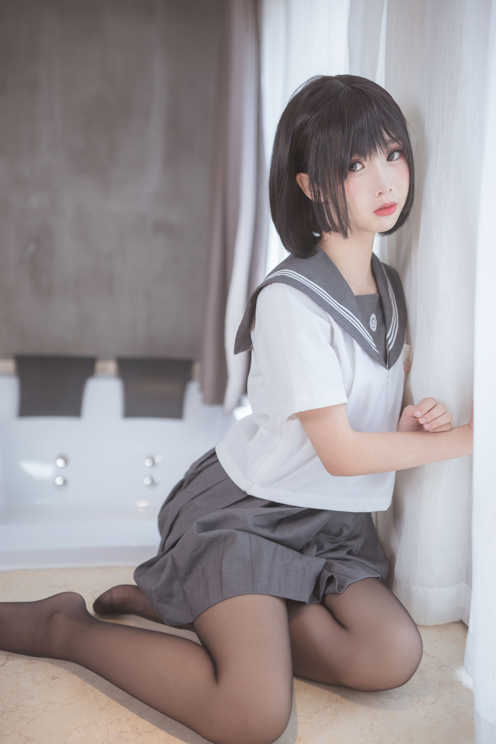 面饼仙儿-No.058-脑内少女 黑丝JK-在线看 第2张