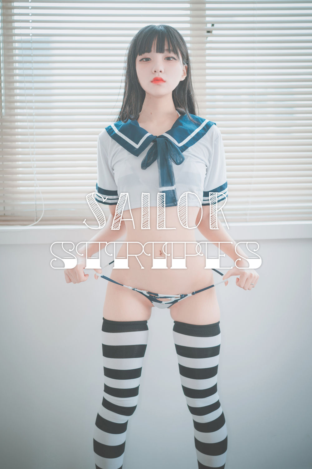 Jenny(정제니)-No.009-[DJAWA] Sailor Stripes-在线看 第1张