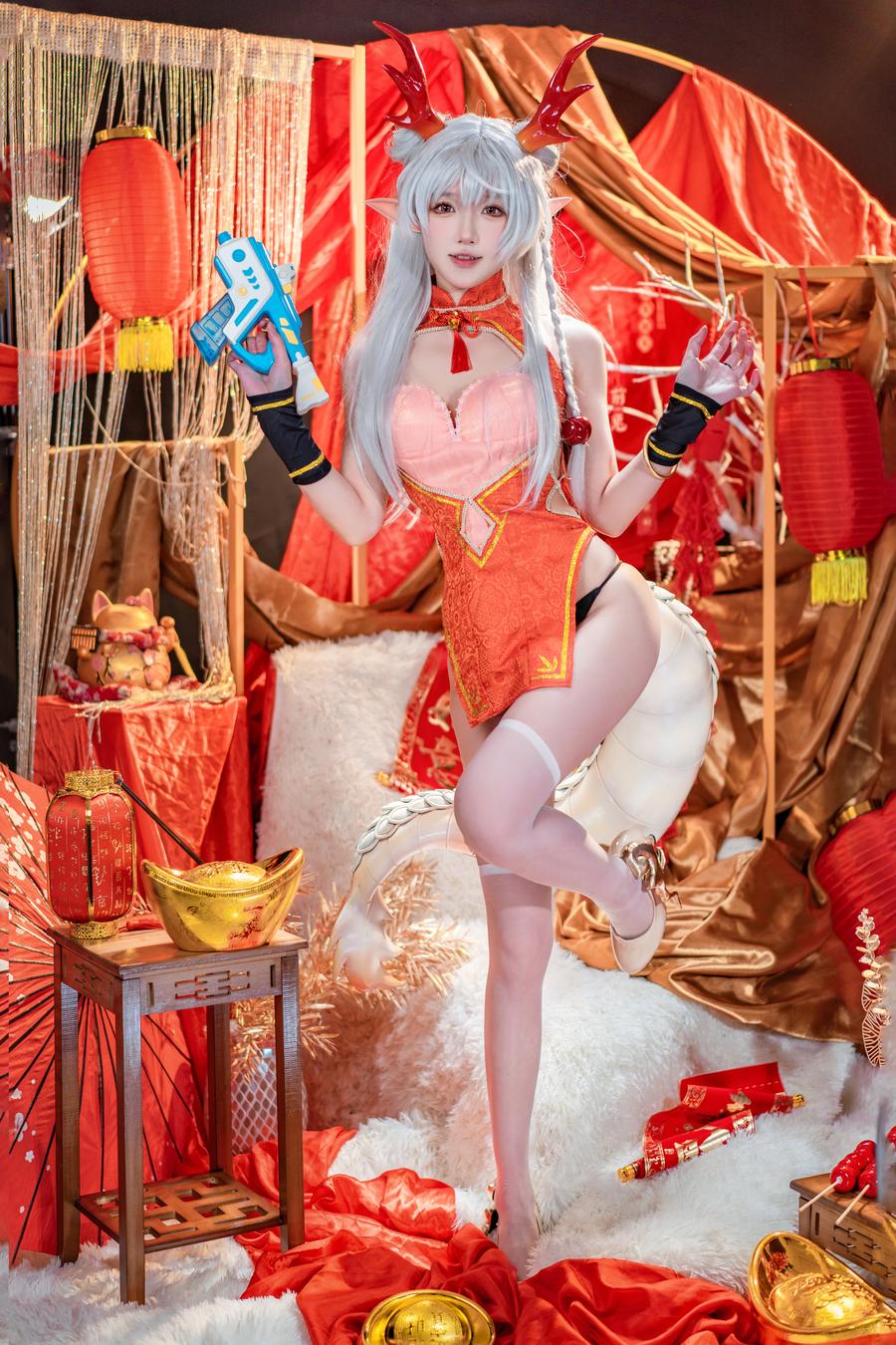 阿包也是兔娘-No.084–新春贺图 龙妹-在线看 第1张