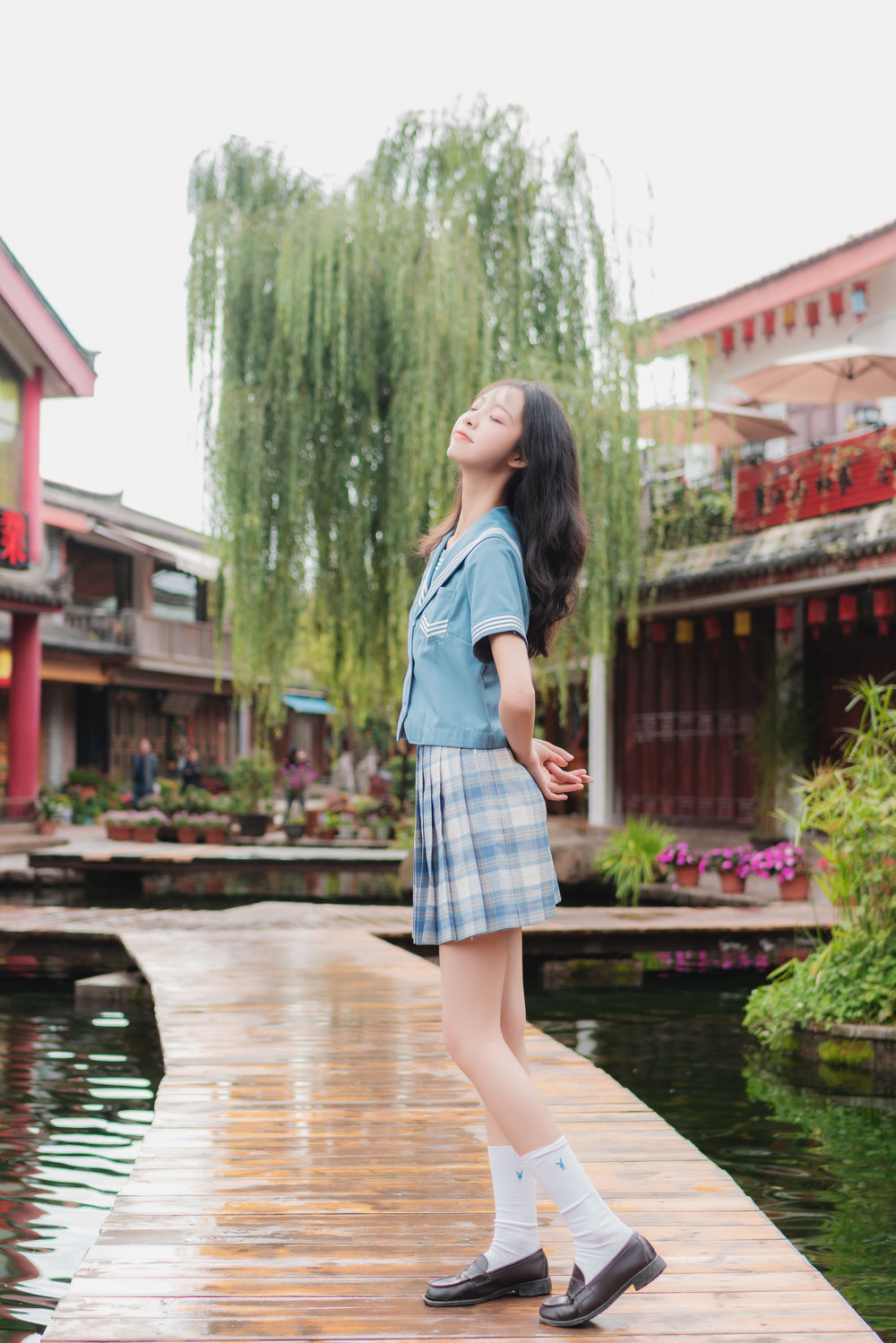 西瓜(西呱呀呀呀)-No.008-丽江写真JK户外成片-在线看 第1张