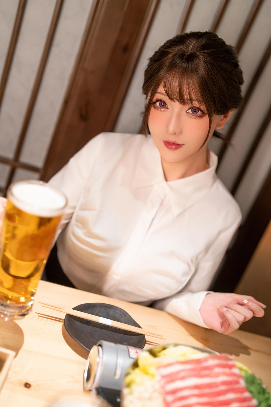 星之迟迟-No.256 – 2025年02月计划G 不胜酒力的新人后辈-在线看 第1张
