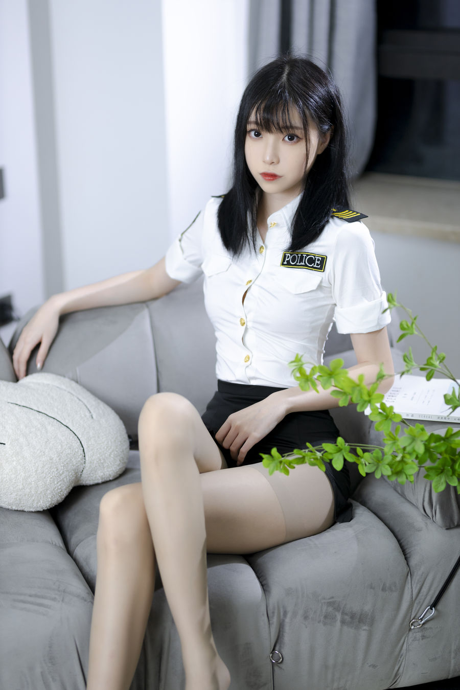 许岚LAN-No.007-灰丝制服-在线看 第1张