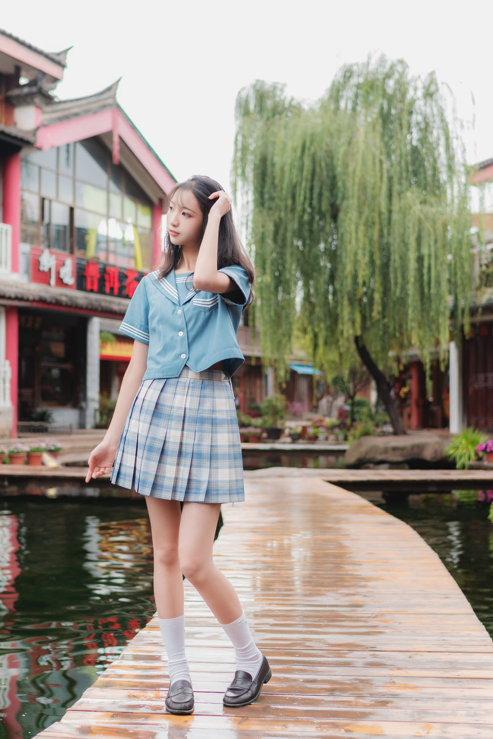 西瓜(西呱呀呀呀)-No.008-丽江写真JK户外成片-在线看 第3张