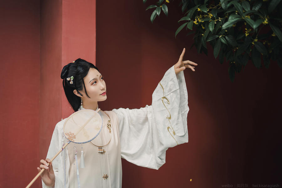 如月灰-No.009-汉服 大慈寺外景-在线看 第2张