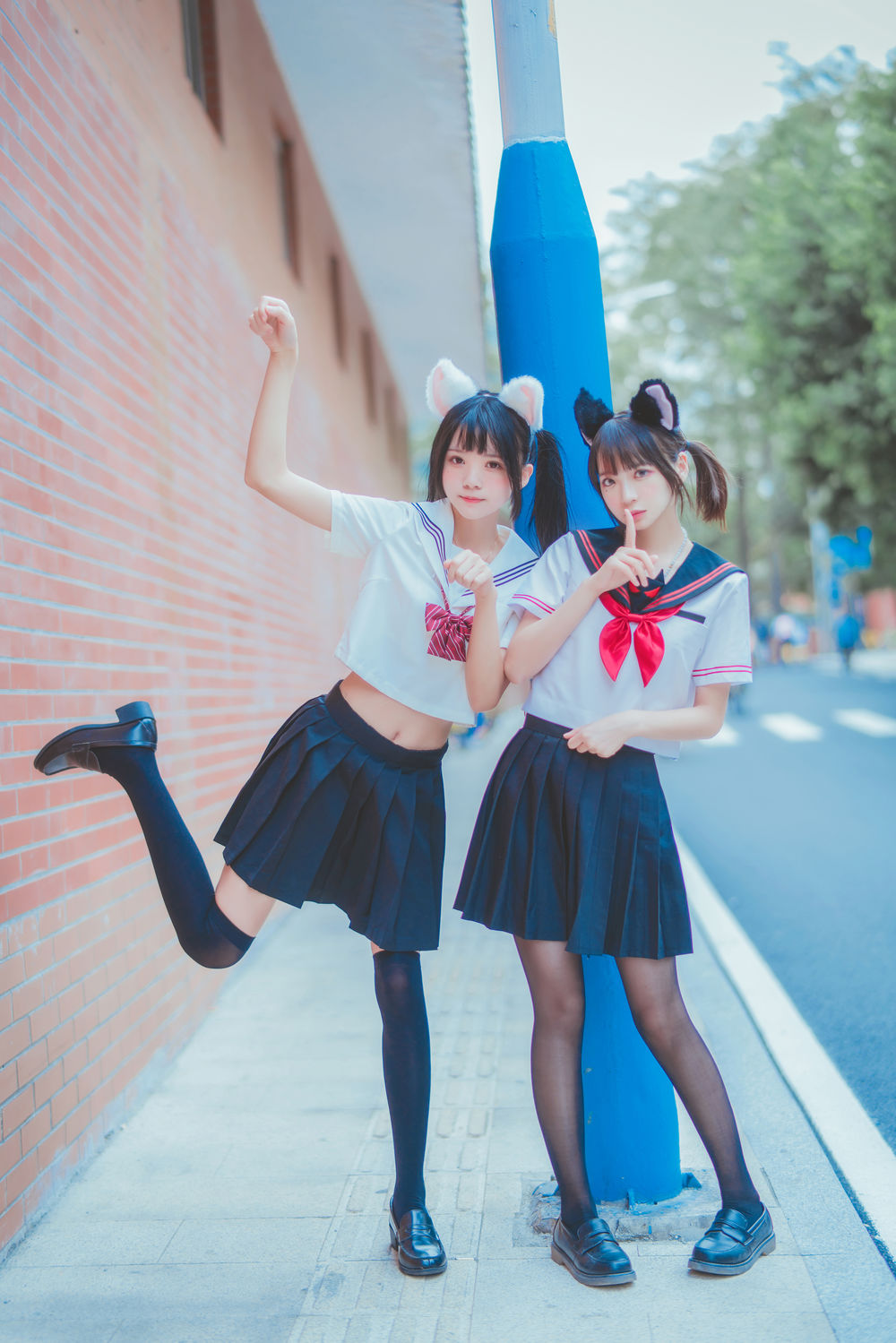 桜桃喵-No.093-JK百合2–桜桃喵&疯猫ss-在线看 第1张
