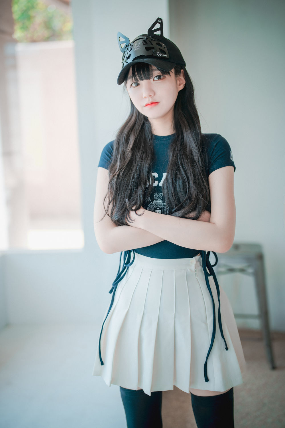 Jenny(정제니)-No.034-[DJAWA] Classic Athletic Girl in Navy Blue-在线看 第3张