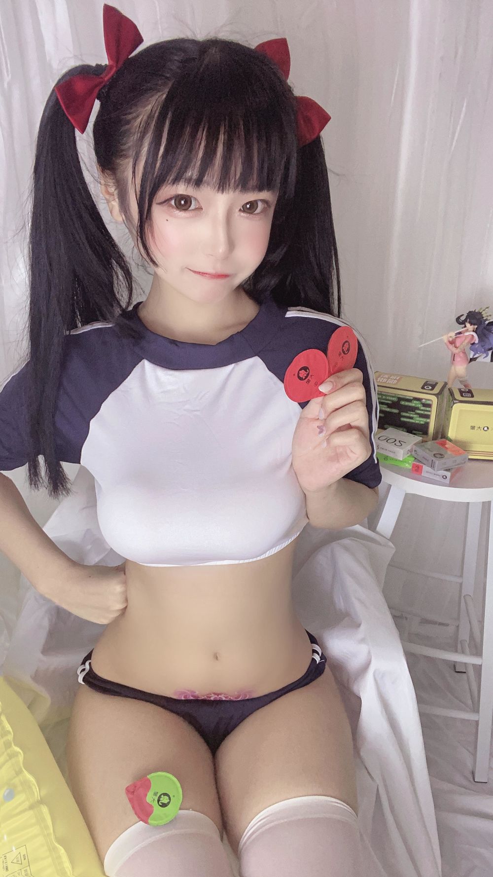 佳佳好难啊-No.001-蓝色吊带体操服-在线看 第2张