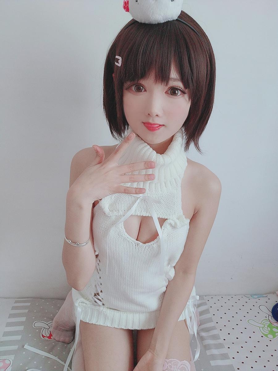 羽天Shine-No.070–白色毛衣写真-在线看 第3张