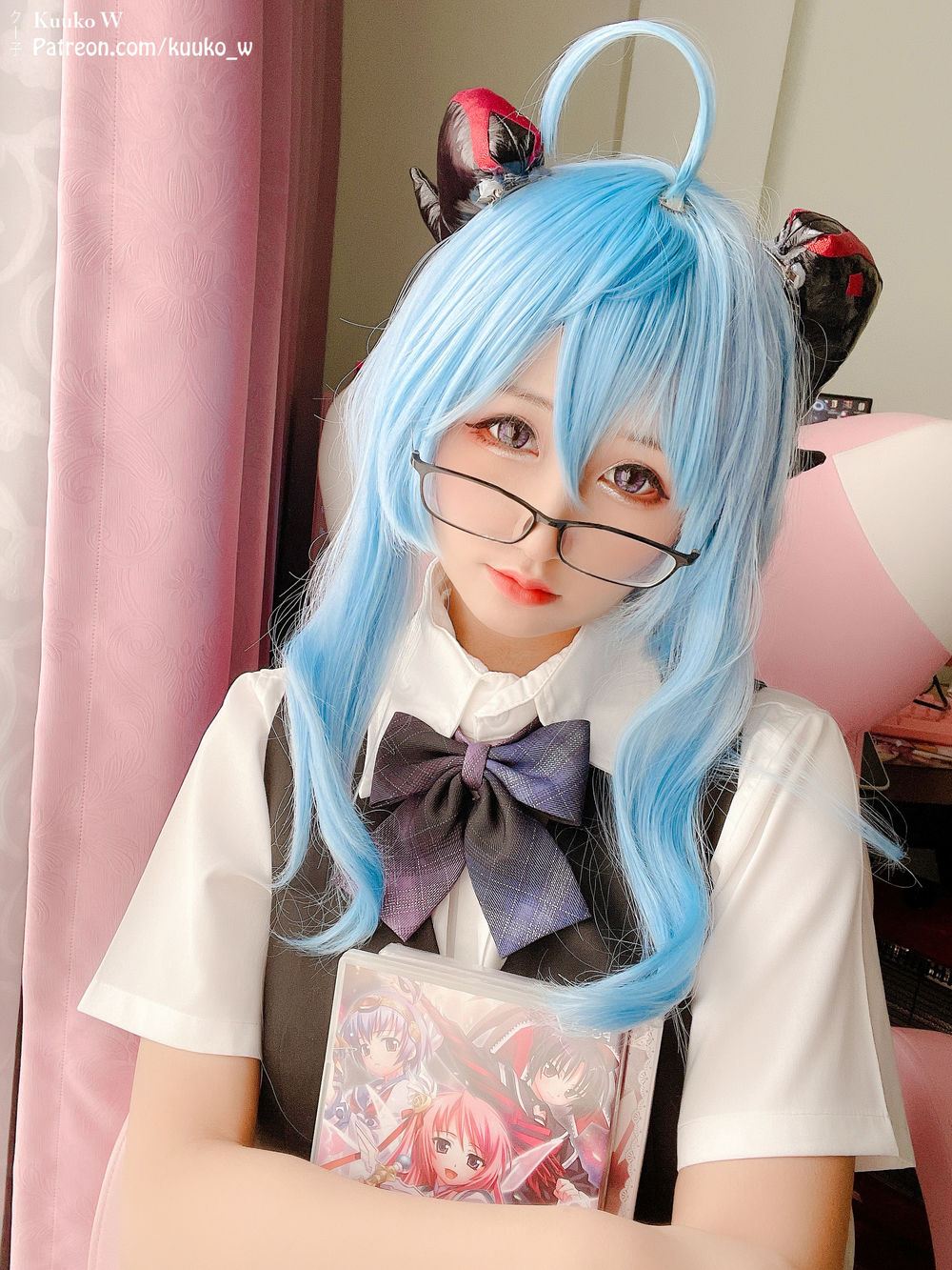 Kuuko W-No.046-Ganyu Pure Seifuku-在线看 第3张