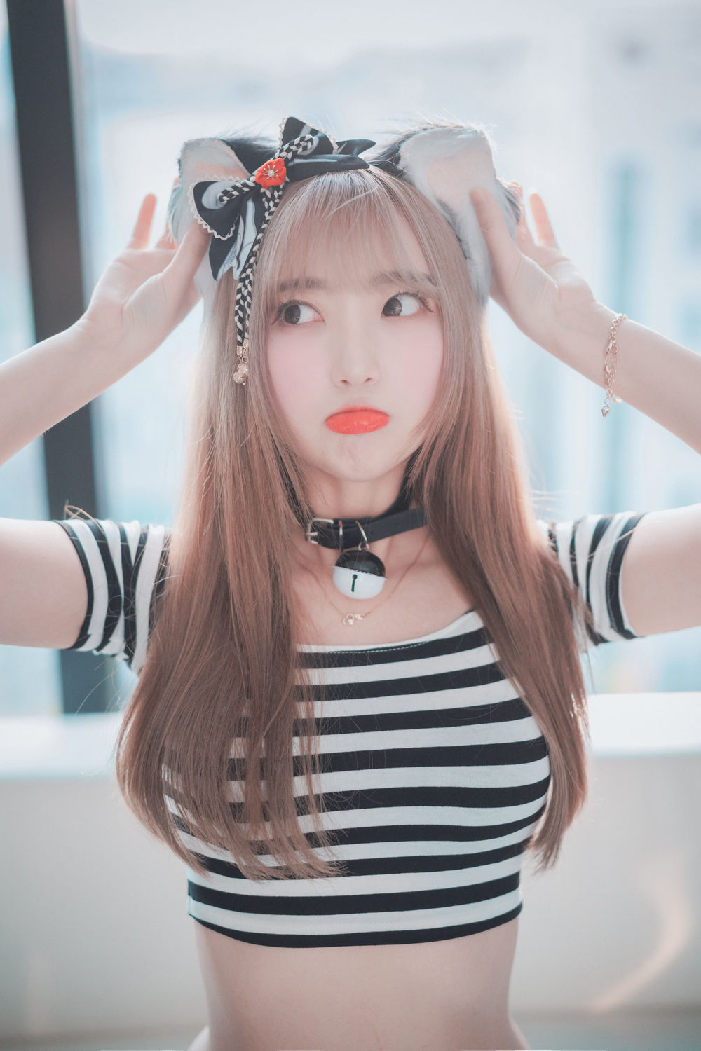HaNari(하나리)-No.001-[DJAWA] Catgirl in Stripes-在线看 第2张