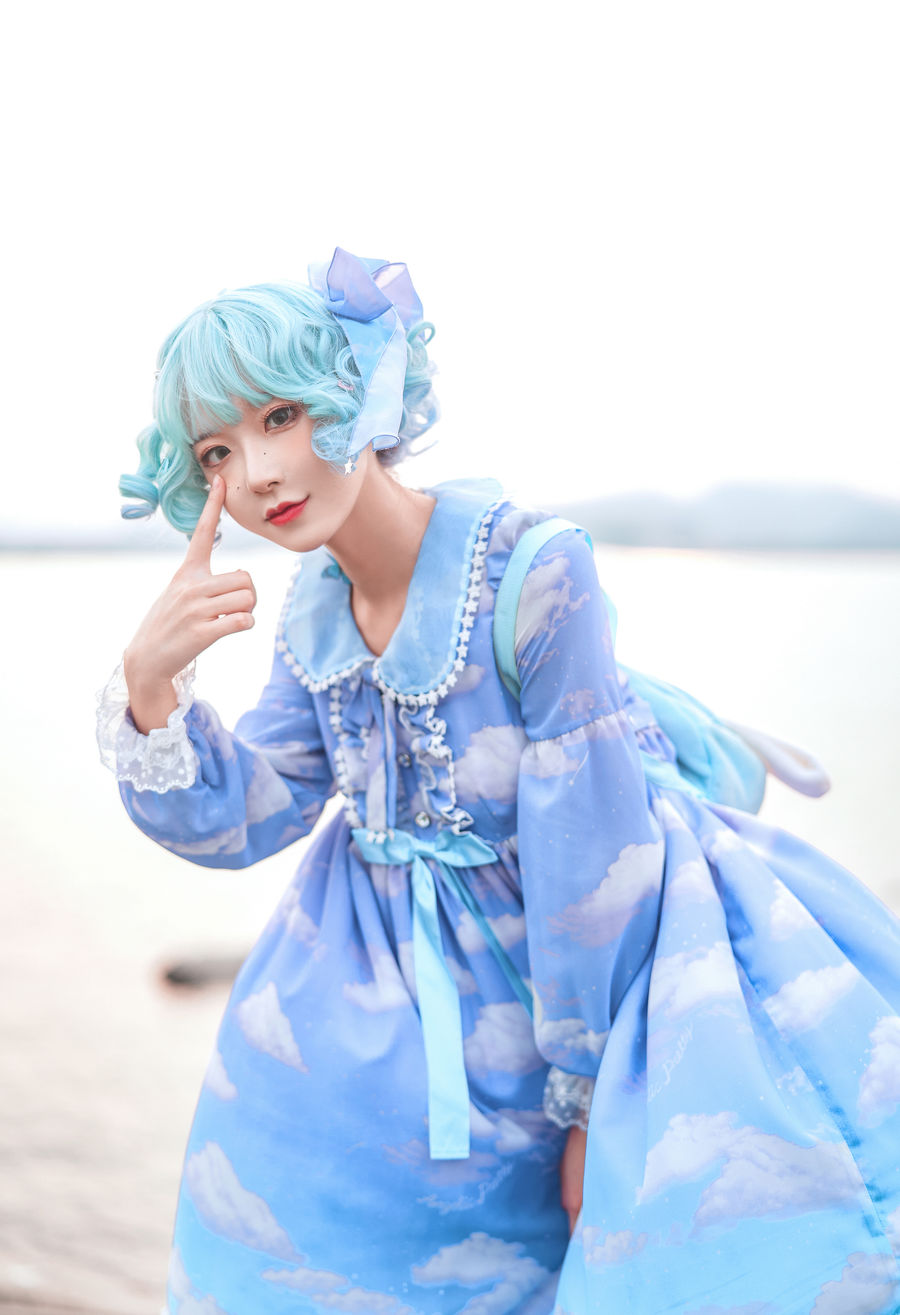 阿包也是兔娘-No.016-lolita蓝裙-在线看 第3张