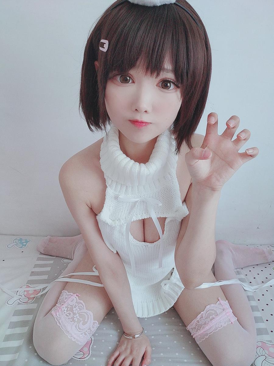 羽天Shine-No.070–白色毛衣写真-在线看 第2张