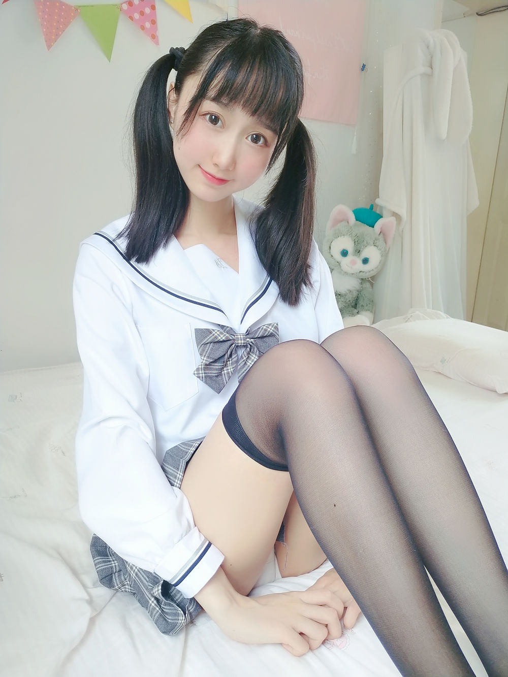 木棉棉OwO-No.042-灰格子jk-在线看 第3张