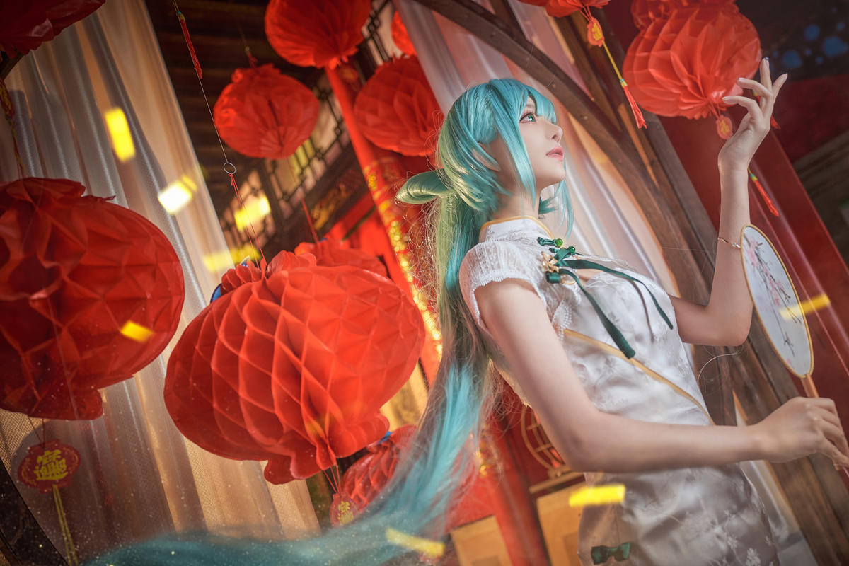 Shika小鹿鹿-No.103–初音 韶华旗袍-在线看 第2张