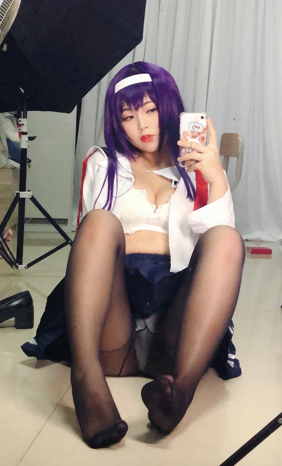 白烨妹纸-No.012-学姐校服自拍-在线看 第3张