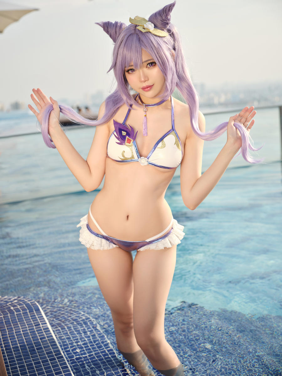 ZinieQ-No.107 – Keqing Swimsuit-在线看 第3张