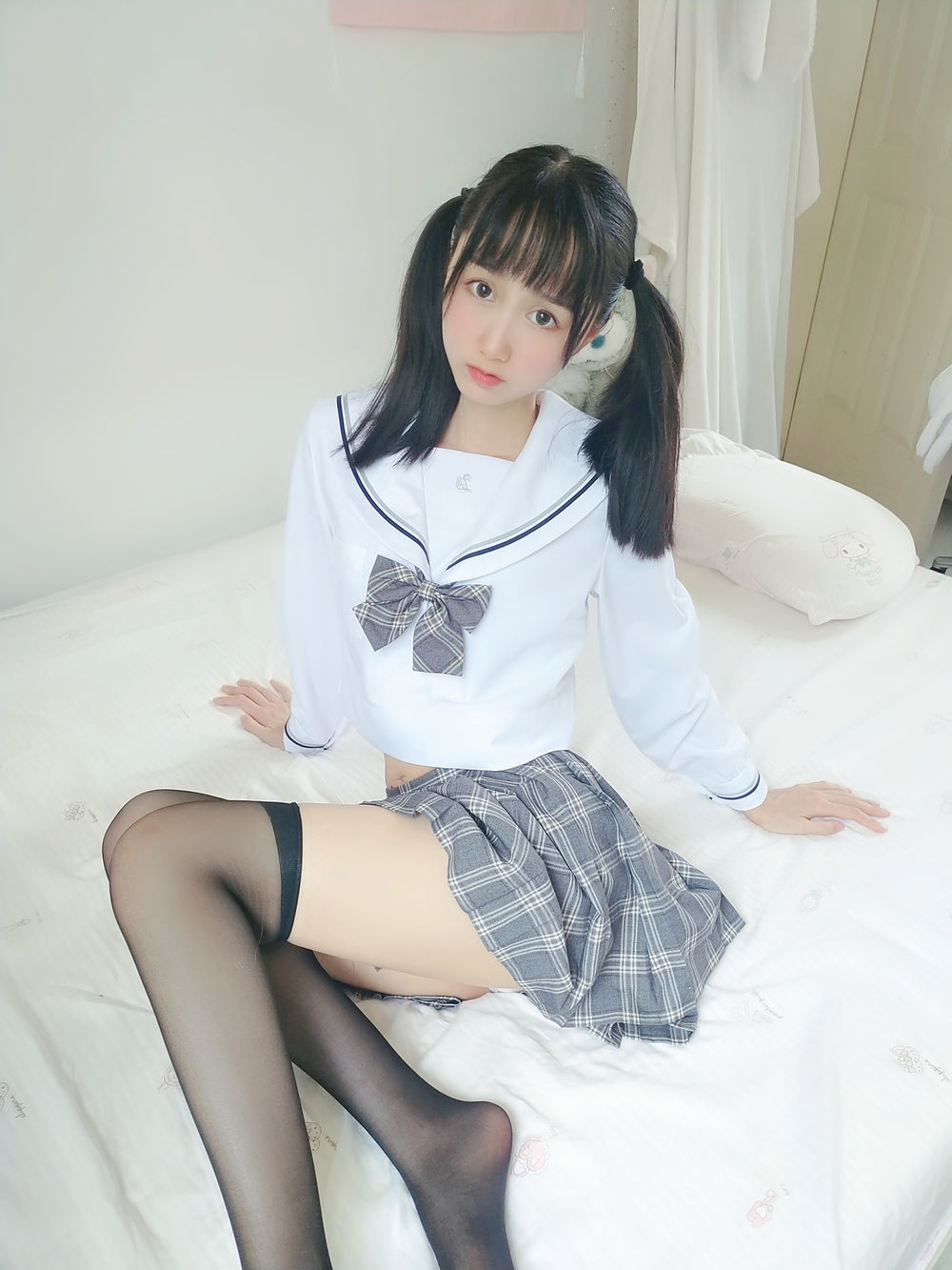木棉棉OwO-No.042-灰格子jk-在线看 第2张