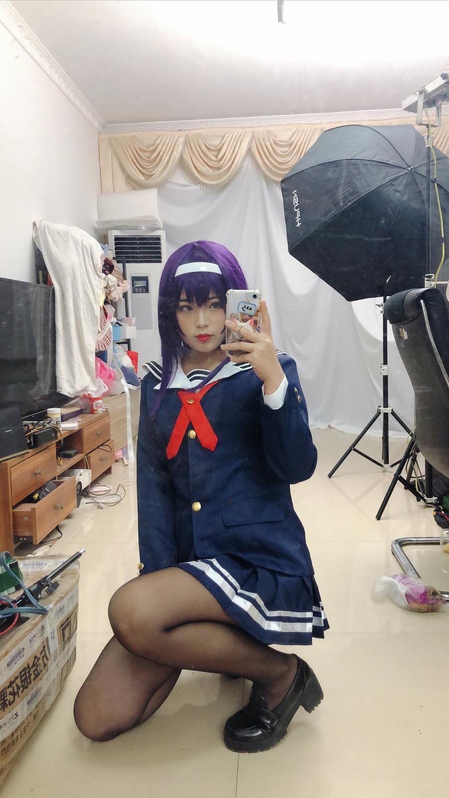 白烨妹纸-No.012-学姐校服自拍-在线看 第1张
