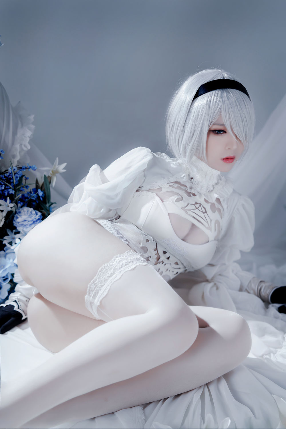 半半子-No.030-Automataヨルハ二号B型 白いドレス-在线看 第2张
