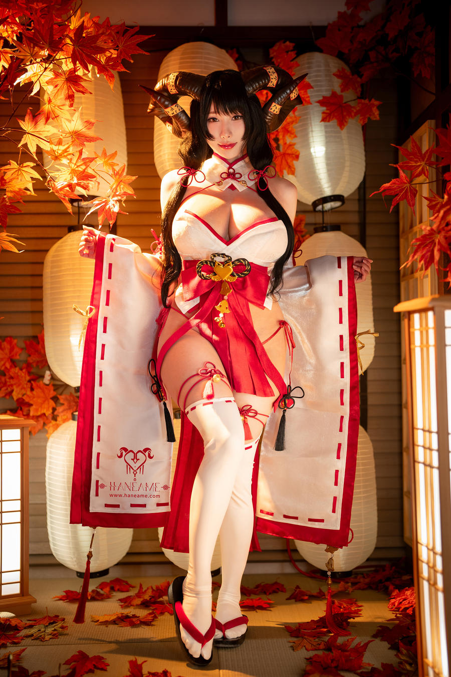 雨波_HaneAme-No.243 – Lustful Goat Miko 色欲邪羊巫女-在线看 第1张