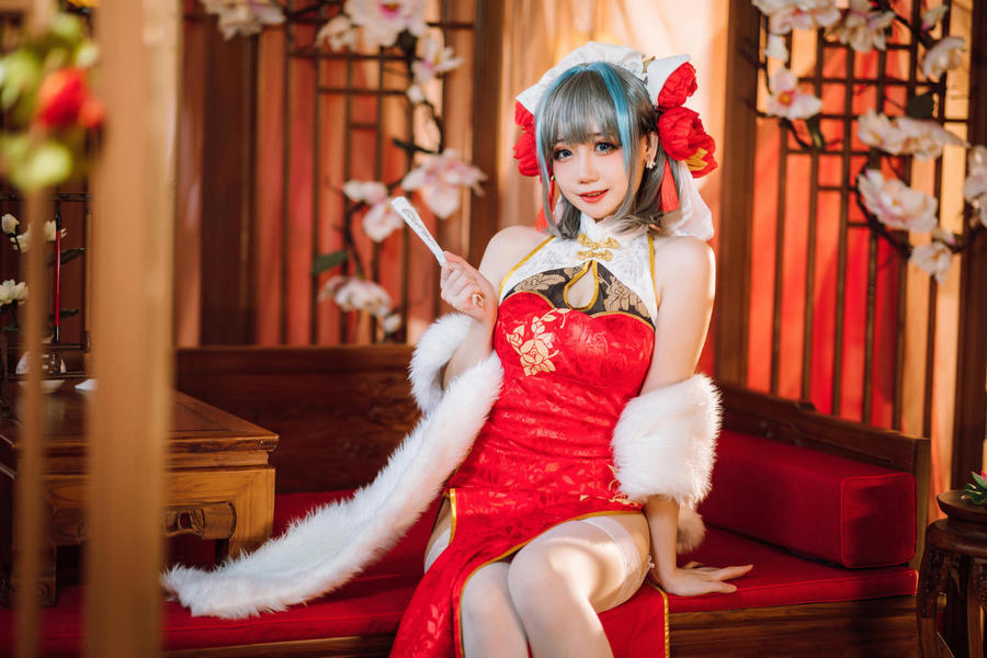 焖焖碳-No.050 – 碧蓝航线 柴郡旗袍-在线看 第3张