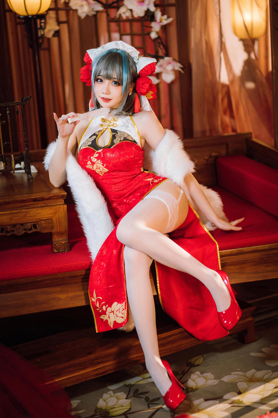 焖焖碳-No.050 – 碧蓝航线 柴郡旗袍-在线看 第2张